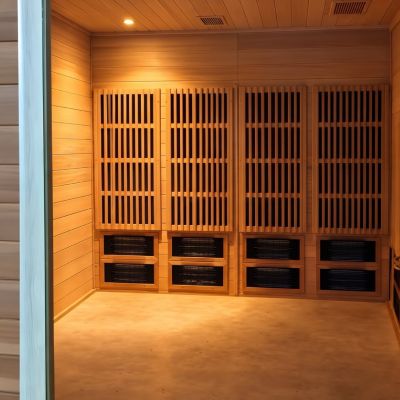 Infrared sauna in our Houston gym